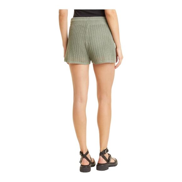 Rag and Bone NWT Stylish Riley Crochet-Knit Elastic Waist Shorts Large - Picture 2 of 14